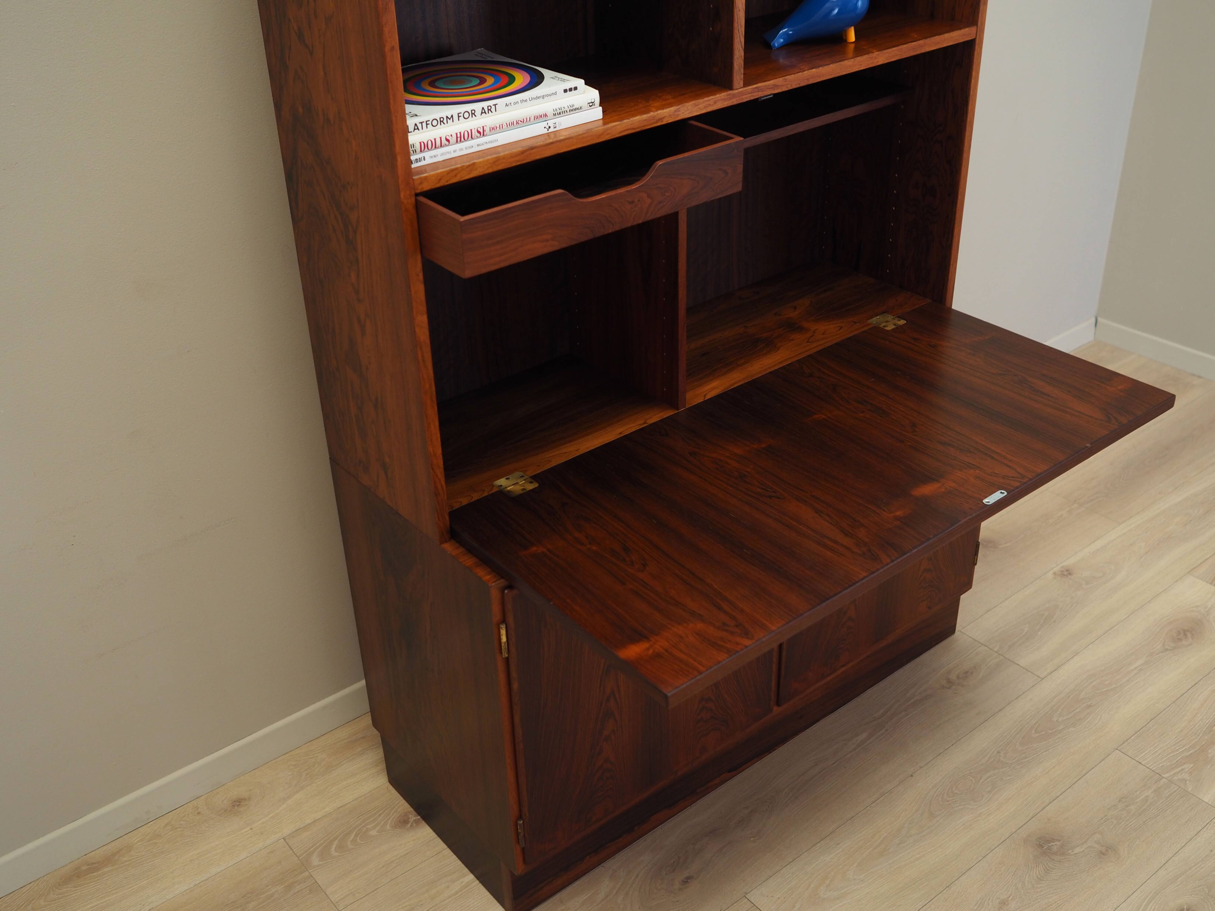 Rosewood bookcase, Danish design, 1970s, production: Hundevad