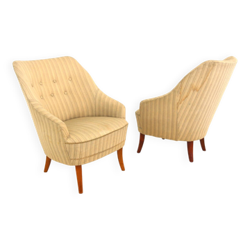 Set of 2 Scandinavian armchairs, Sweden, 1940
