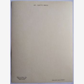 Photographie originale " Juliette Gréco " Période : 1956/1960
