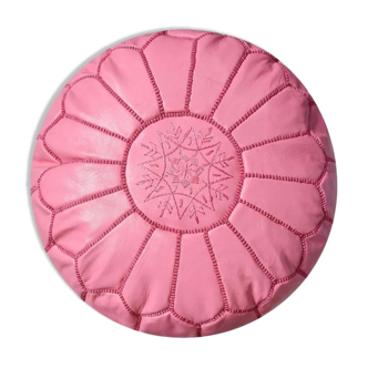 Moroccan candy pink pouf