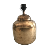 Vintage hammered brass lamp