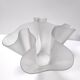 Transparent Etched Glass Vase "Cartoccio" by Pietro Chiesa for Fontana Arte