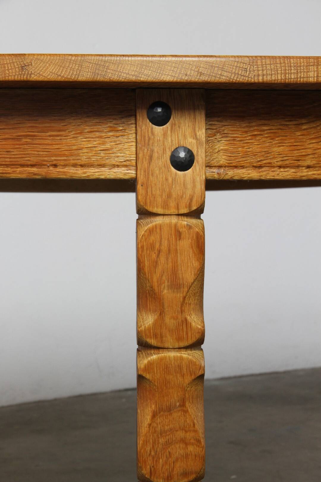 Vintage Oval Danish Oak Dining Room Table, H. Kjærnulf style, 1960s