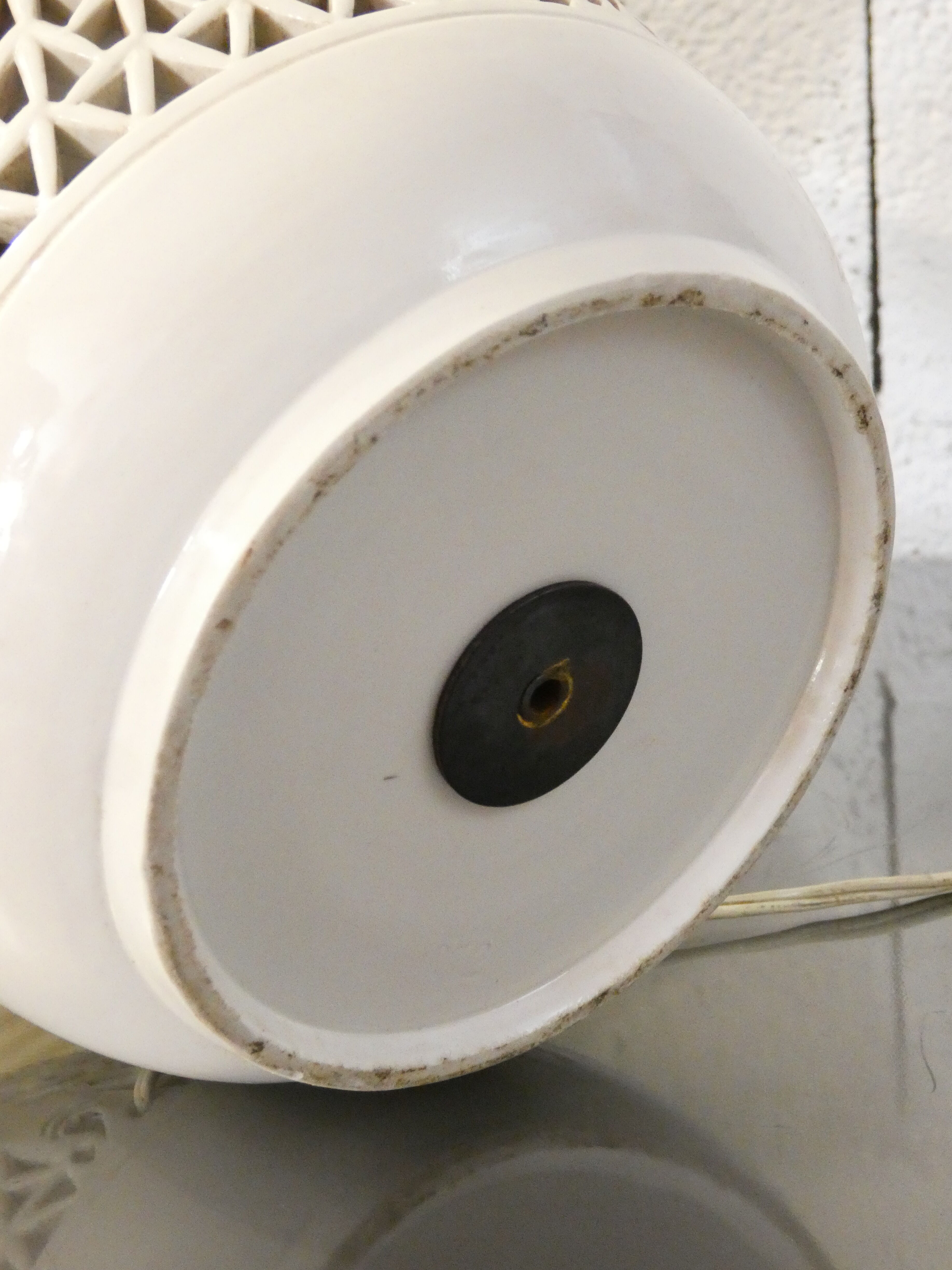 White porcelain lamp from China