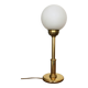 Vintage opaline brass table lamp