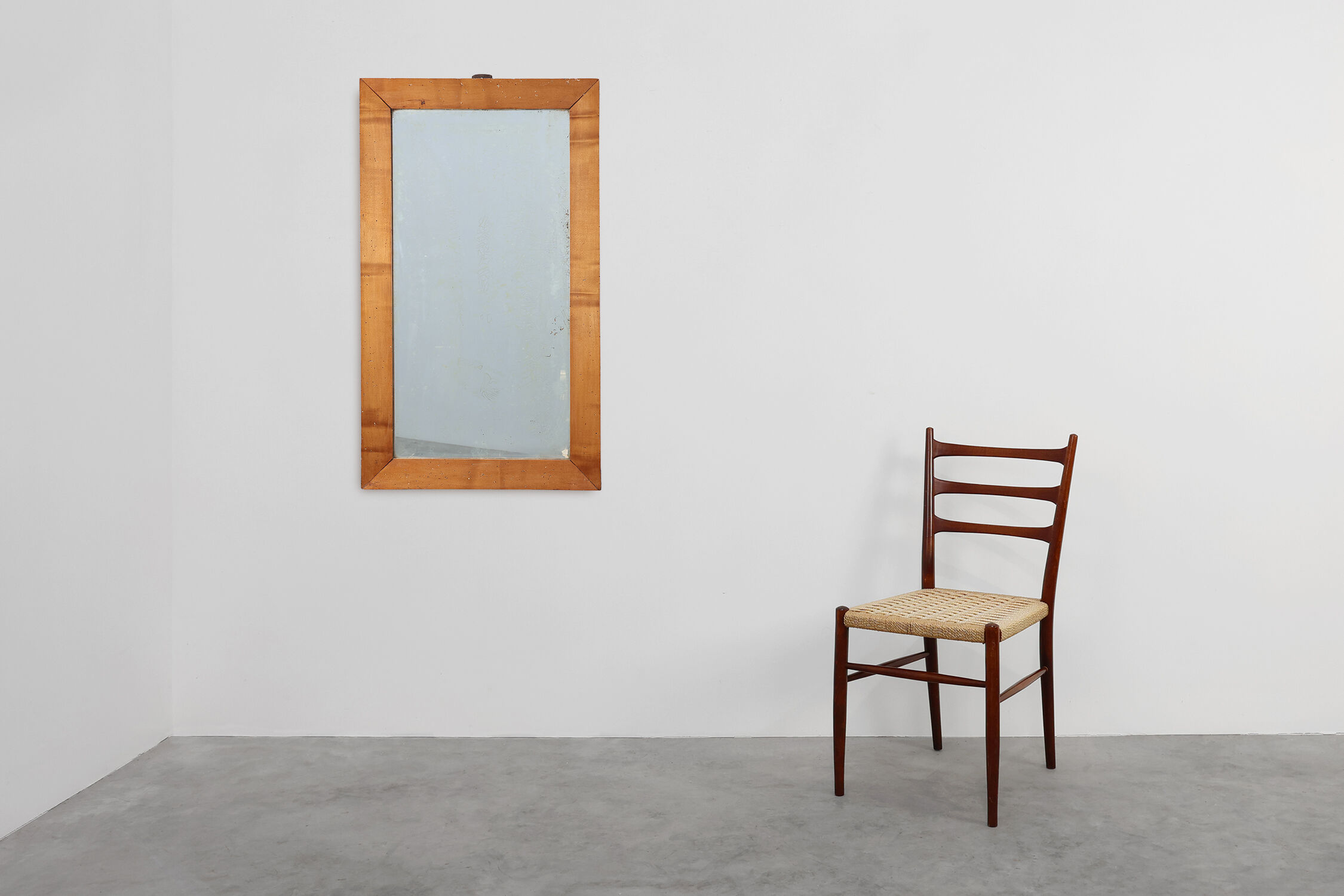 Antique walnut mirror, United Kingdom ca. 1850