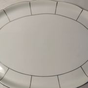 Large art deco serving dish in Czechoslovakian porcelain