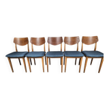 Set of 5 Scandinavian chairs