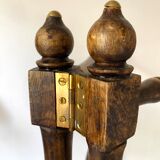 Antique wooden towel rack