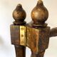 Antique wooden towel rack