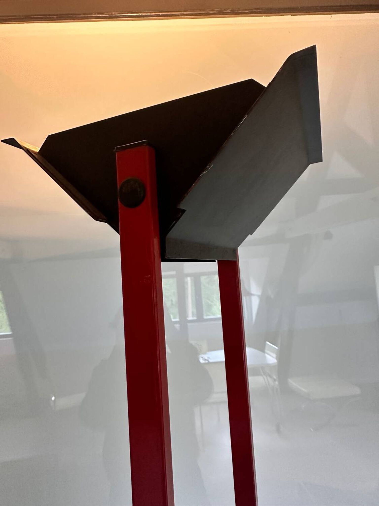 Iconic 80s floor lamp designed by Estudi Blanc for Metalarte, has
