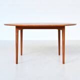 France & Son round dining table in teak Cado Denmark 1960