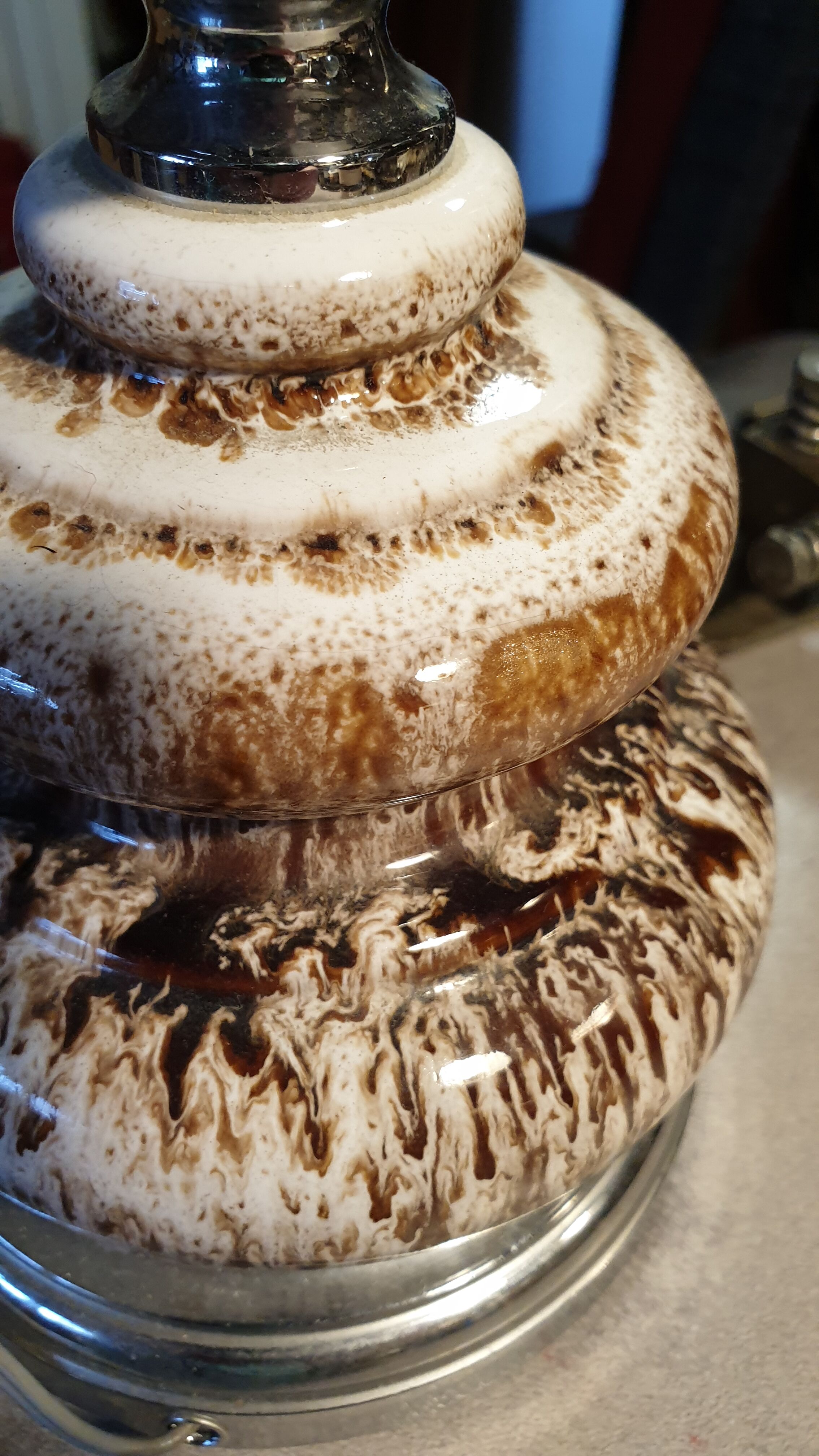 Seventies ceramic lamp