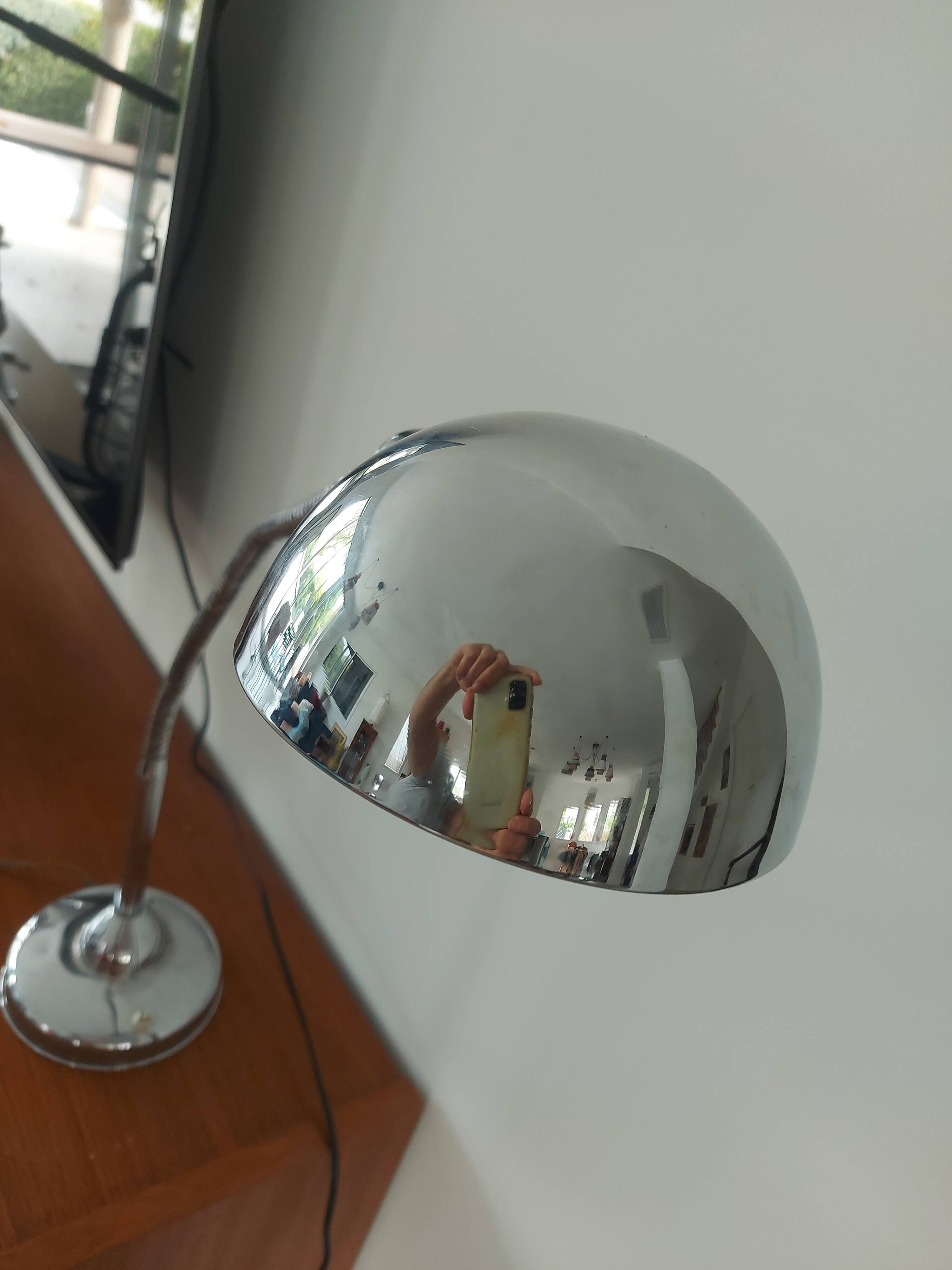 Lampe de bureau chromée Jumo