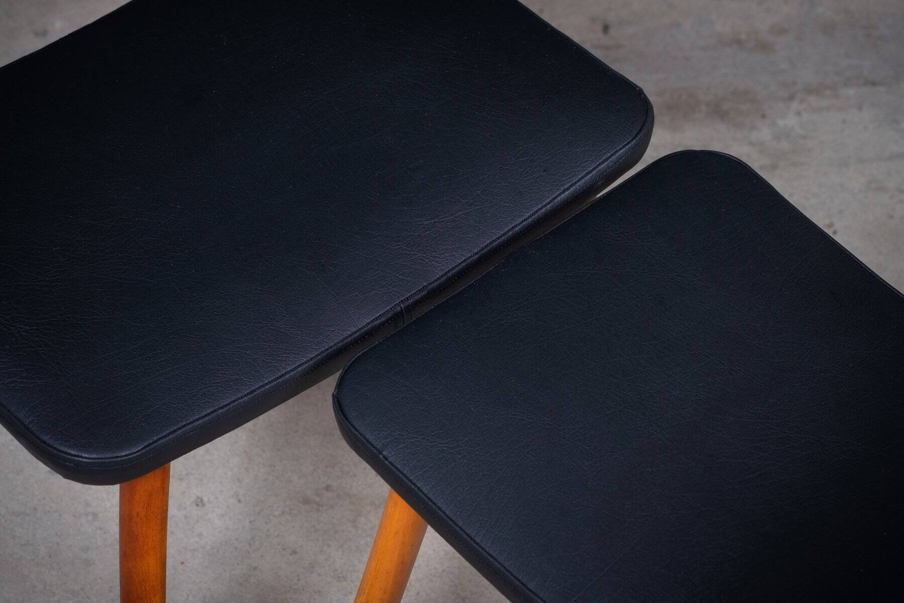 Tabourets Mid-Century, Danemark, 1960s, Set de 2
