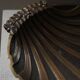 Danish Art Deco decorative shell bowl in bronze, 1930s–1940s.