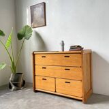 Commode pin années 1980