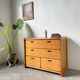 1980s pine chest of drawers