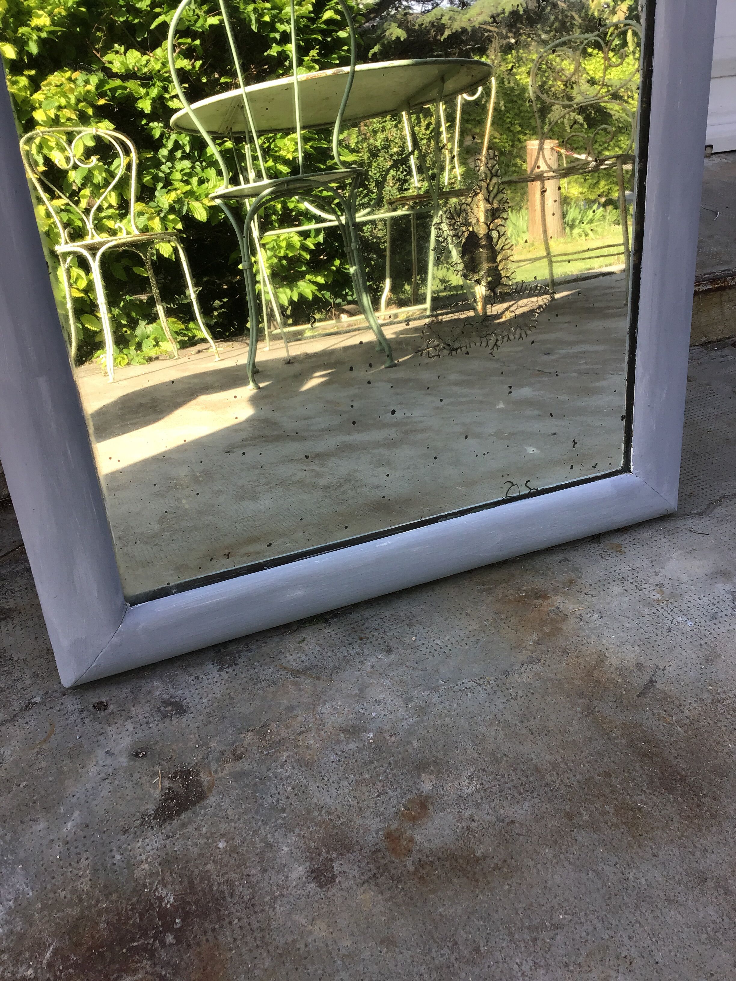 Large old mirror 160x55cm