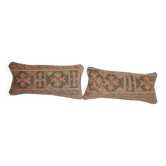 Set of 2 vintage Turkish cushion covers 25x56 cm
