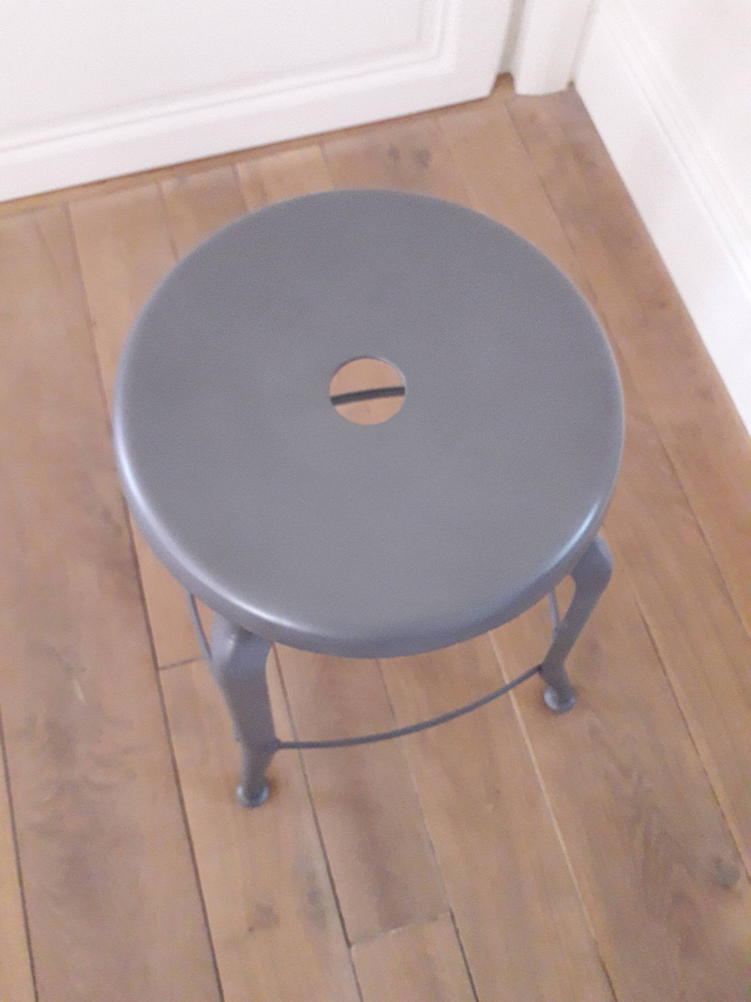 Industrial stool in crude steel