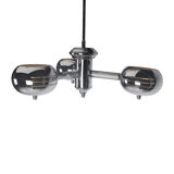 Chrome sputnik space age pendant lamp