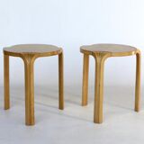 Model X600 Fan Leg Stools by Alvar Aalto for Artek, 1960s