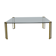 Table basse en verre design vintage Peter Ghyczy 'pur luxe'