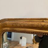 Miroir ancien Louis-Philippe en bois dorée