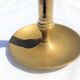 Antique brass candle holder