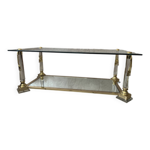 table basse en verre - hollywood