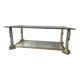 Hollywood Regency Glass Coffee Table