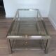 Large chrome coffee table
