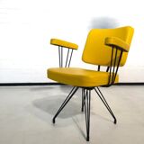 Fauteuil structure métallique années 50