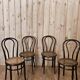 Series of 4 bistro chairs n°18 Fischel