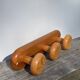 1980 pine wood wall coat rack