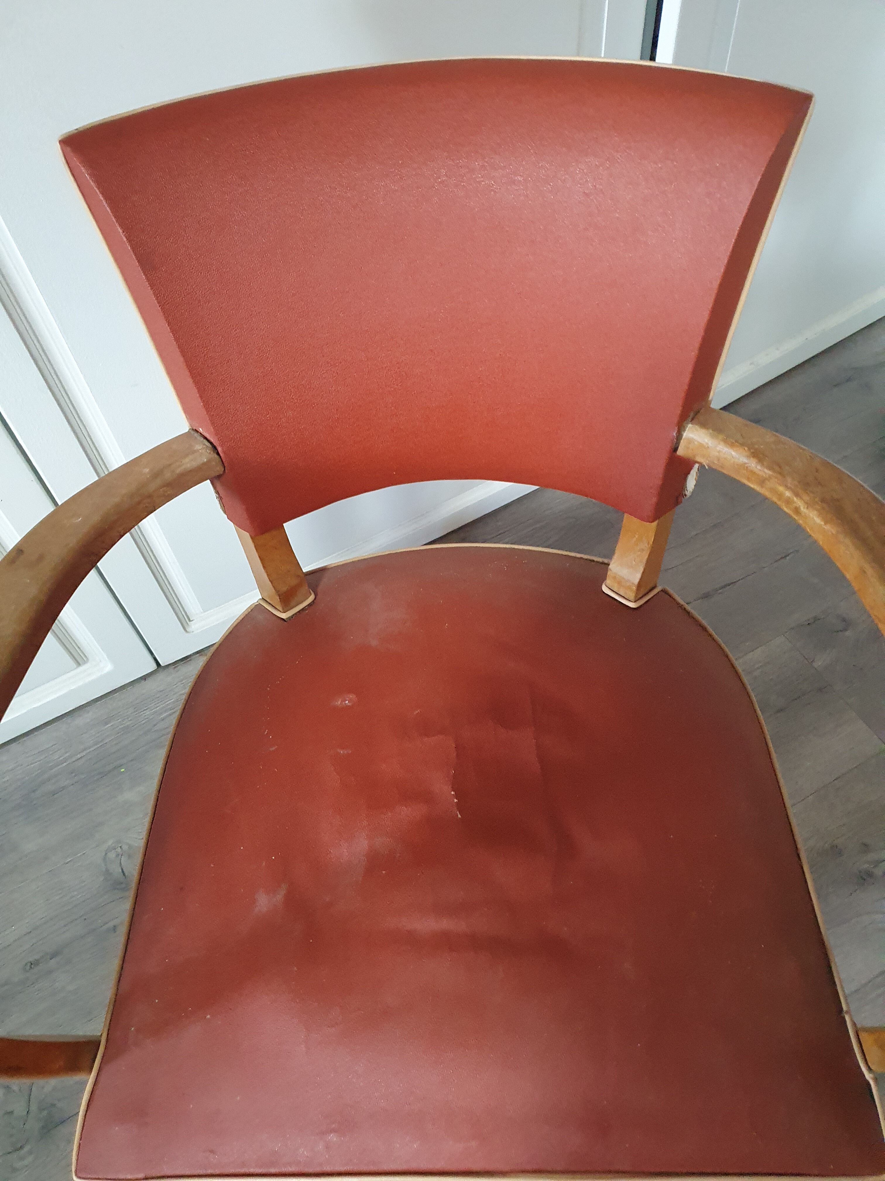 Vintage wooden armchair