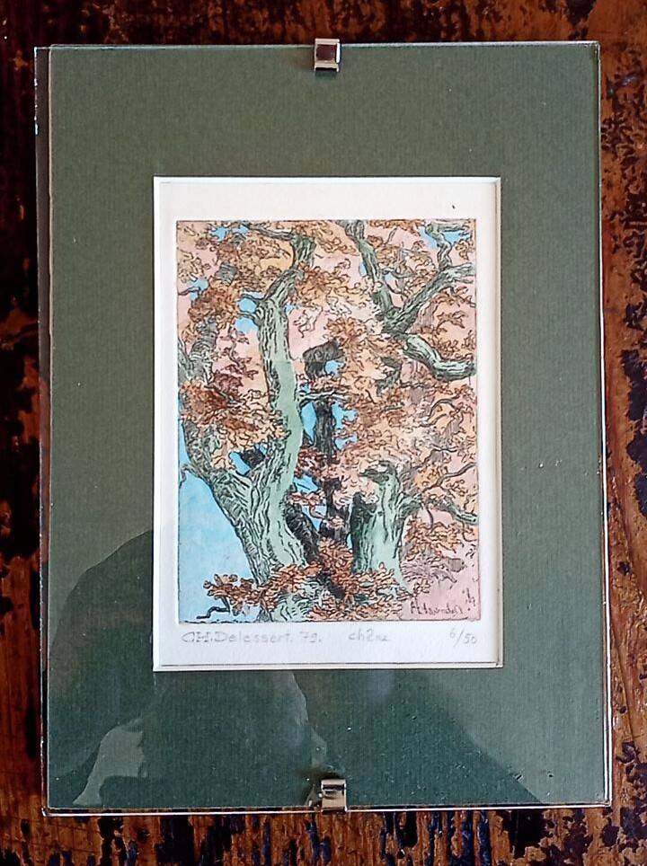Etching - Christine Delessert - 12 x 9 cm - Lyonnaise school - justified 6/50