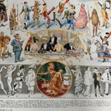 Illustration ancienne, encyclopedie Larousse, "Travestis"