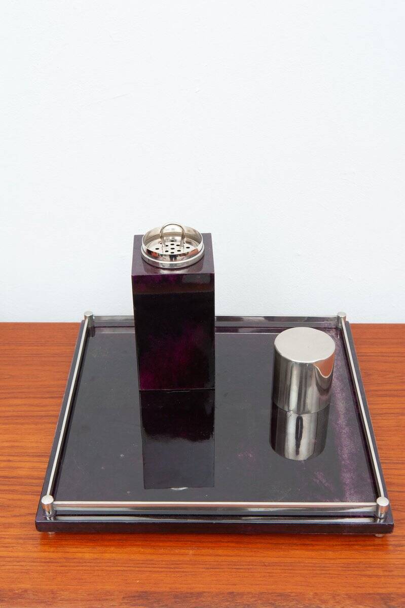 Cocktail bar set by Aldo Tura, 1950s