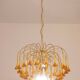 Marilyn Monroe, Orange Murano Glass Flowers Drops Chandelier, 1970s