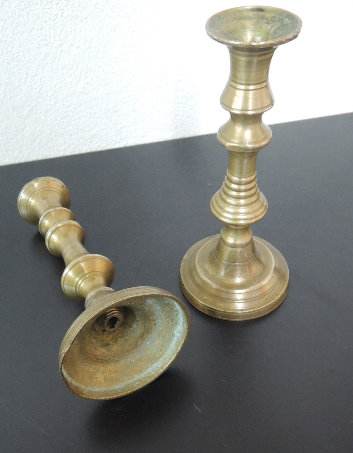 Duo de chandeliers en laiton