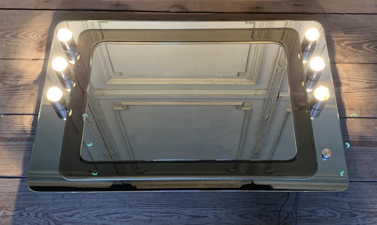 Mirror of lodge or bathroom circa 1980