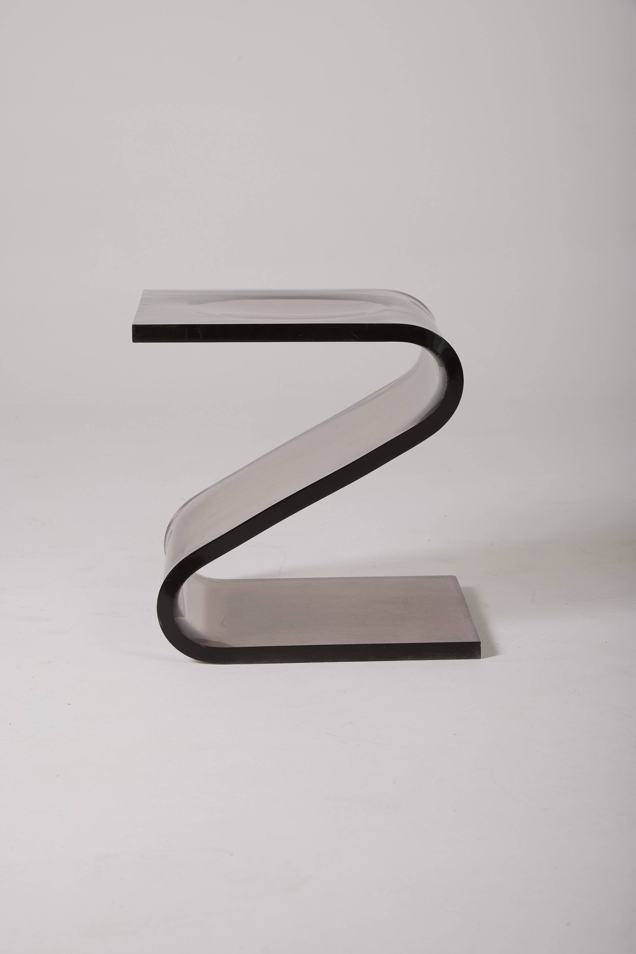 François Arnal plexiglass stool, 1970s