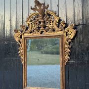 Venetian mirror in carved and gilded wood, circa 1880