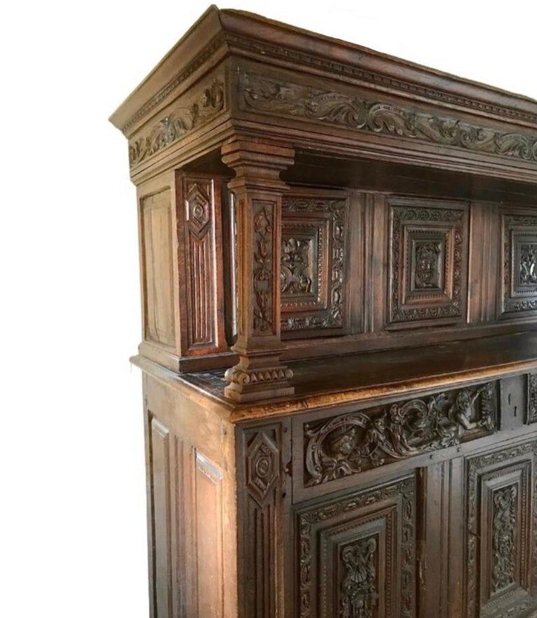 Buffet-credence cabinet deux corps renaissance 16th century france