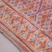 Pink Vintage Moroccan Rug 205 x 303 cm, Berber Wool Rug, Berber Boho Rug