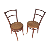 2 chaises cannées Josef Hoffmann