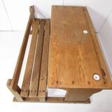 Light oak school desk