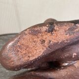 Signed maternity sculpture, patinated bronze terracotta, 1960s